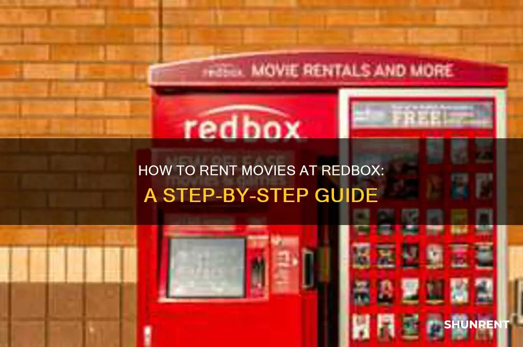 when i go to a redbox how do i rent
