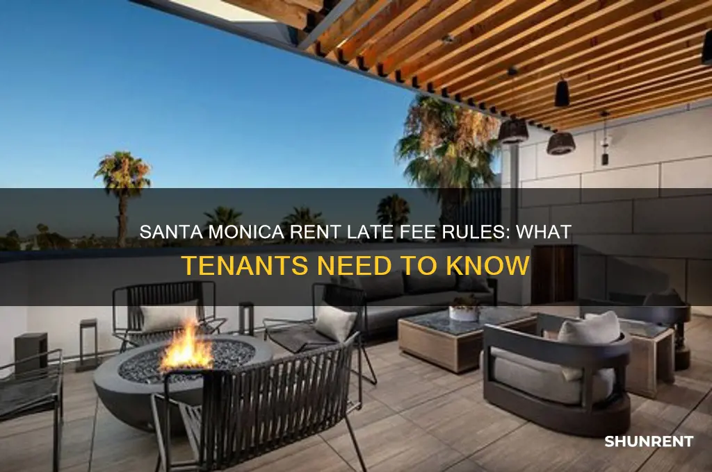 when is a late fee for rent in santa monica