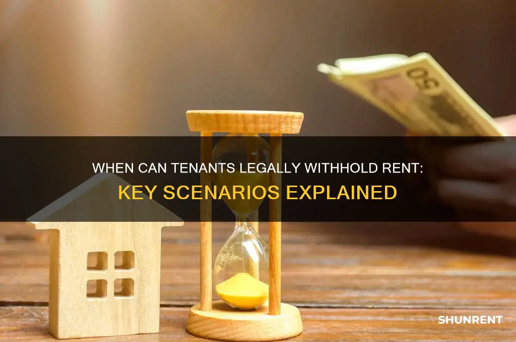 when is a tenant allowed to withhold rent