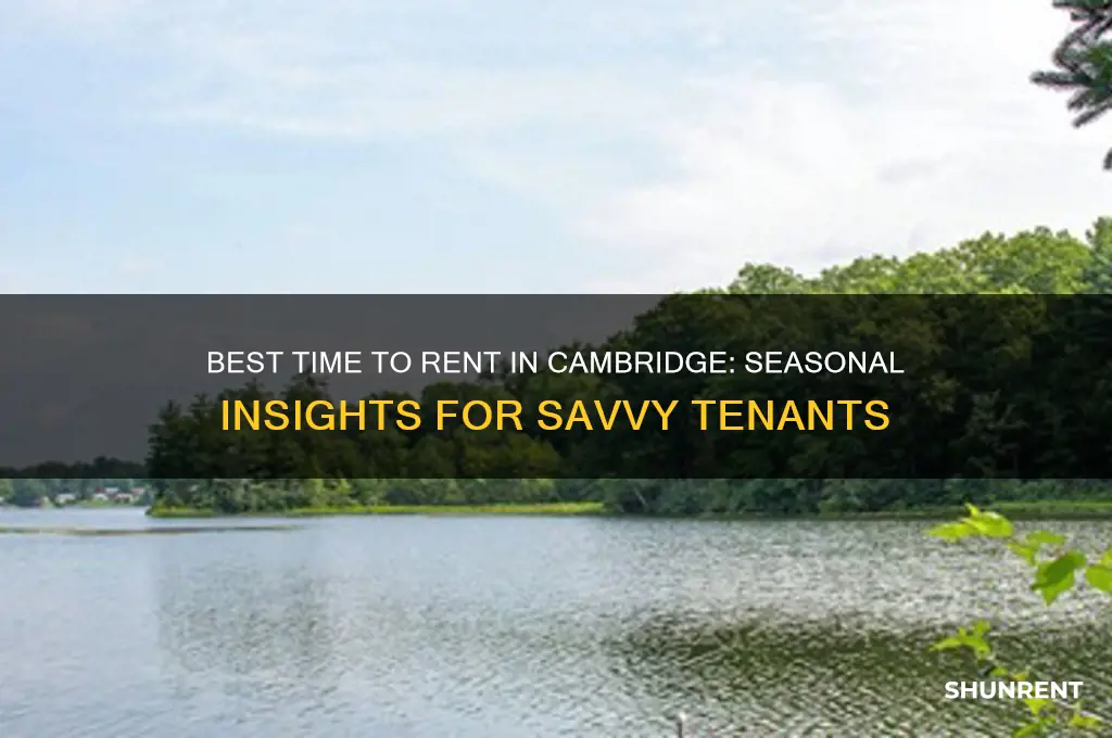 when is best time to rent in cambridge