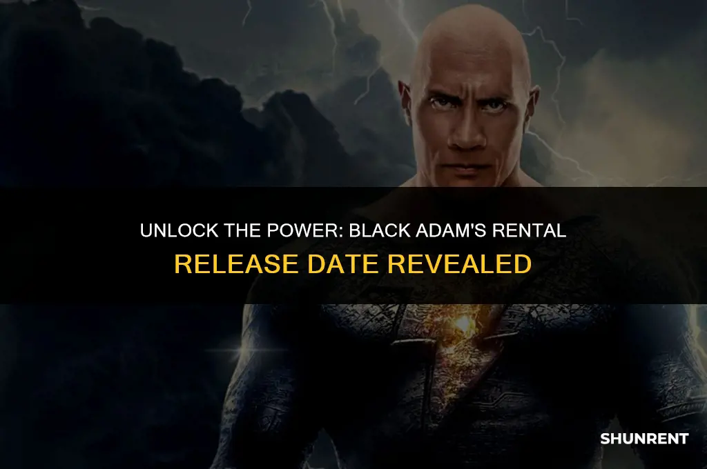 when is black adam available for rent