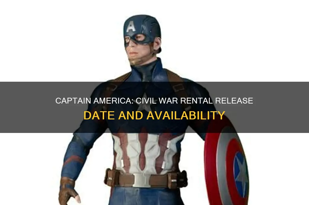 when is capt america cival war available to rent
