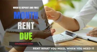 When to Pay Deposit and First Month's Rent: A Guide