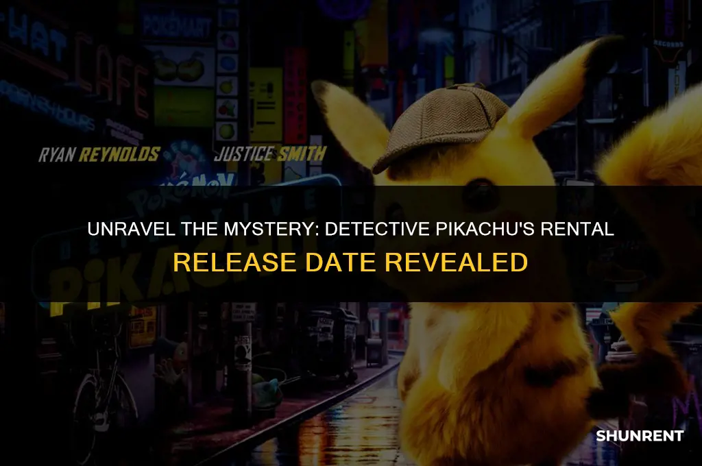 when is detective pikachu available for rent