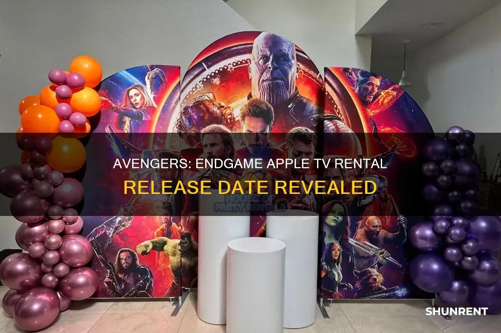 when is endgame available to rent on apple tv