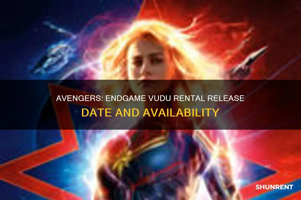 when is endgame available to rent on vudu