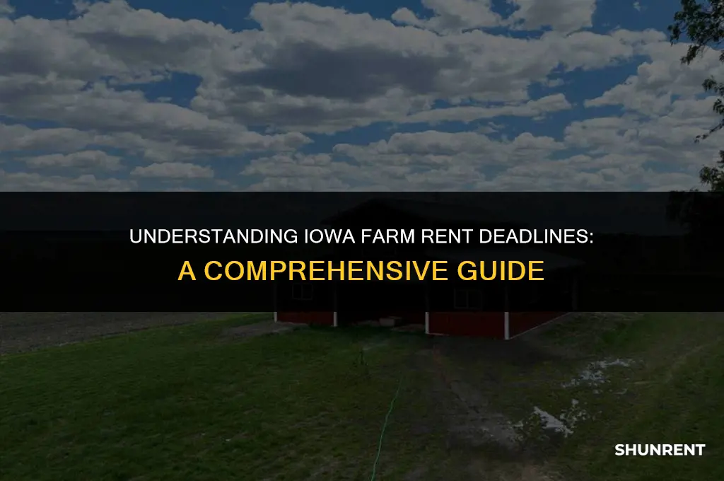 when is farm rent due in iowa