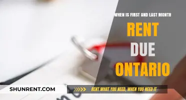 Ontario Rent Due Dates: First and Last Month Explained