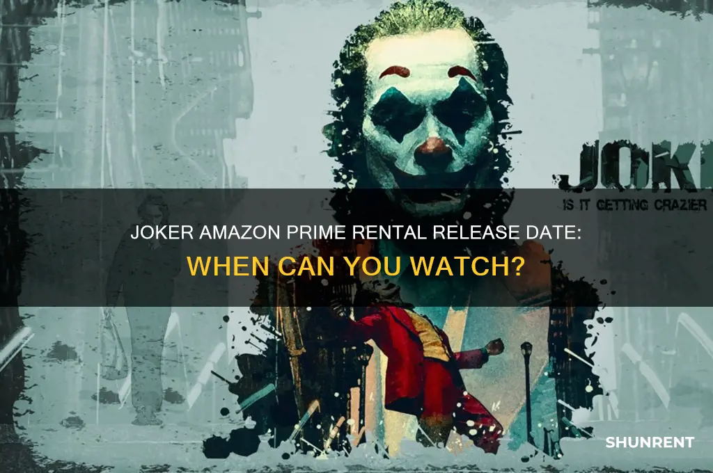 when is joker available to rent on amazon prime
