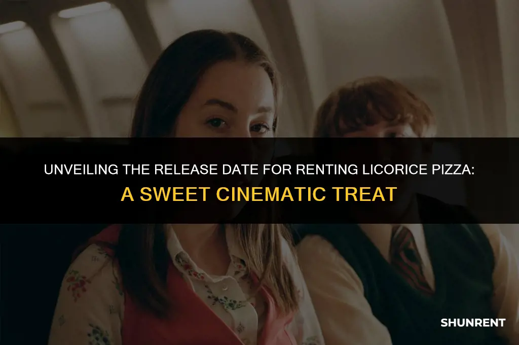 when is licorice pizza available to rent