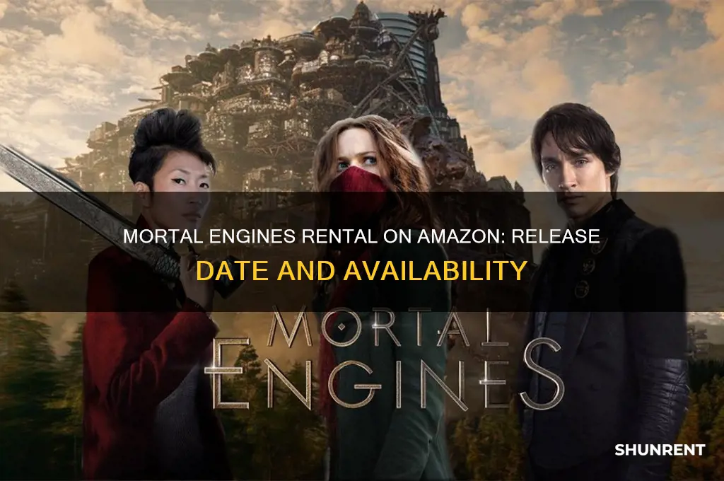 when is mortal engines available for rent on amazon