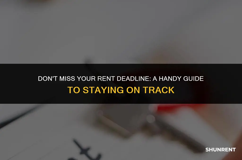when is my rent due this month