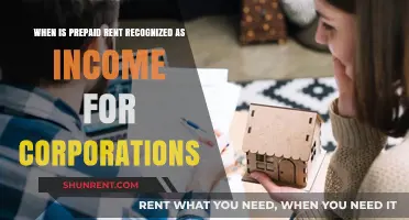 When Corporations Recognize Prepaid Rent as Income: Key Insights