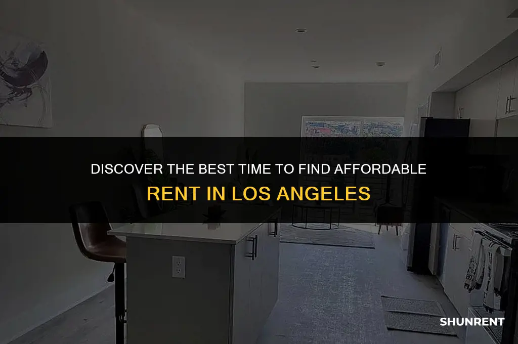 when is rent cheapest in los angeles