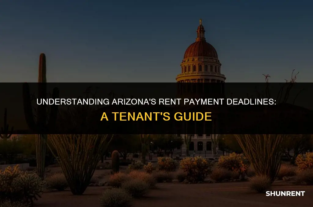 when is rent considered late in arizona