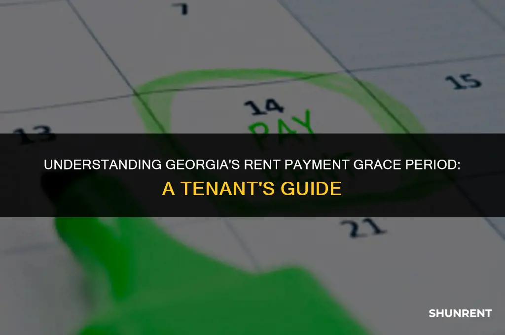 when is rent considered late in georgia