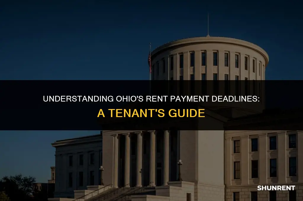 when is rent considered late in ohio