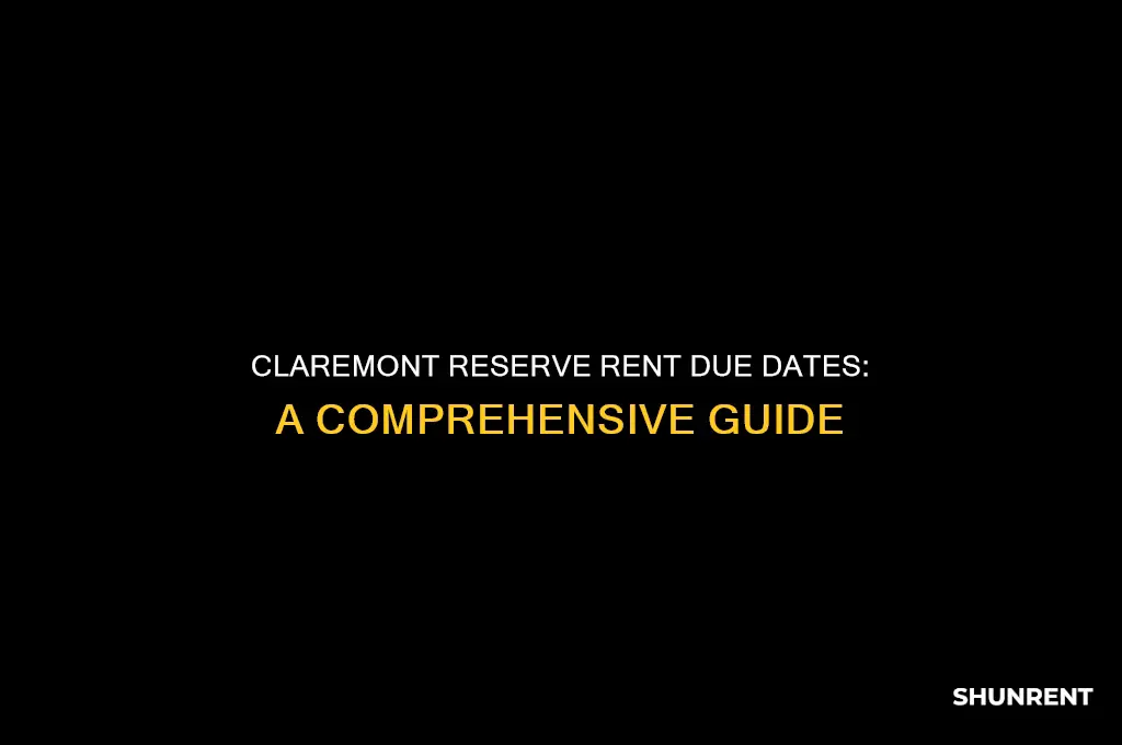 when is rent due for clairmont reserve