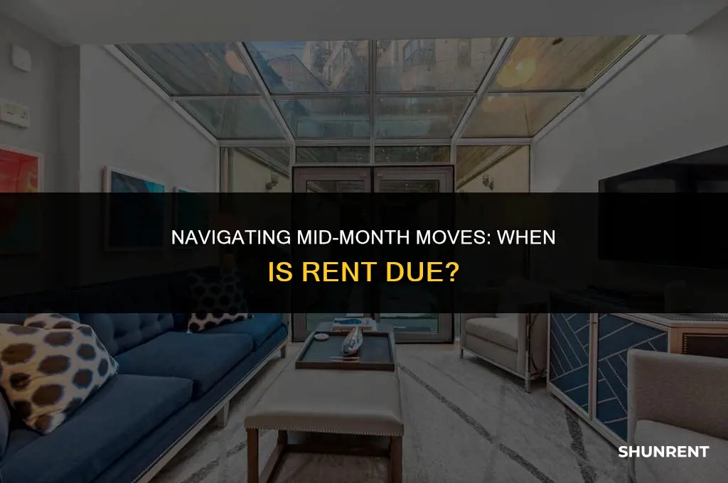 when is rent due moving mid month