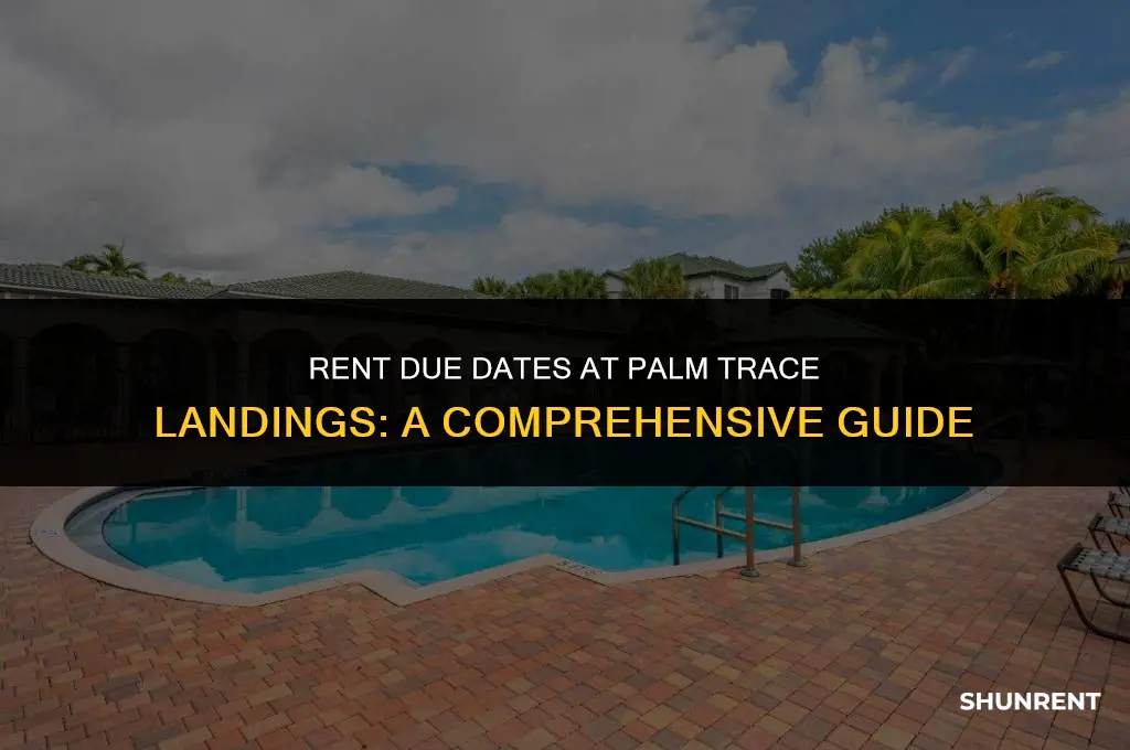 when is rent due palm trace landings