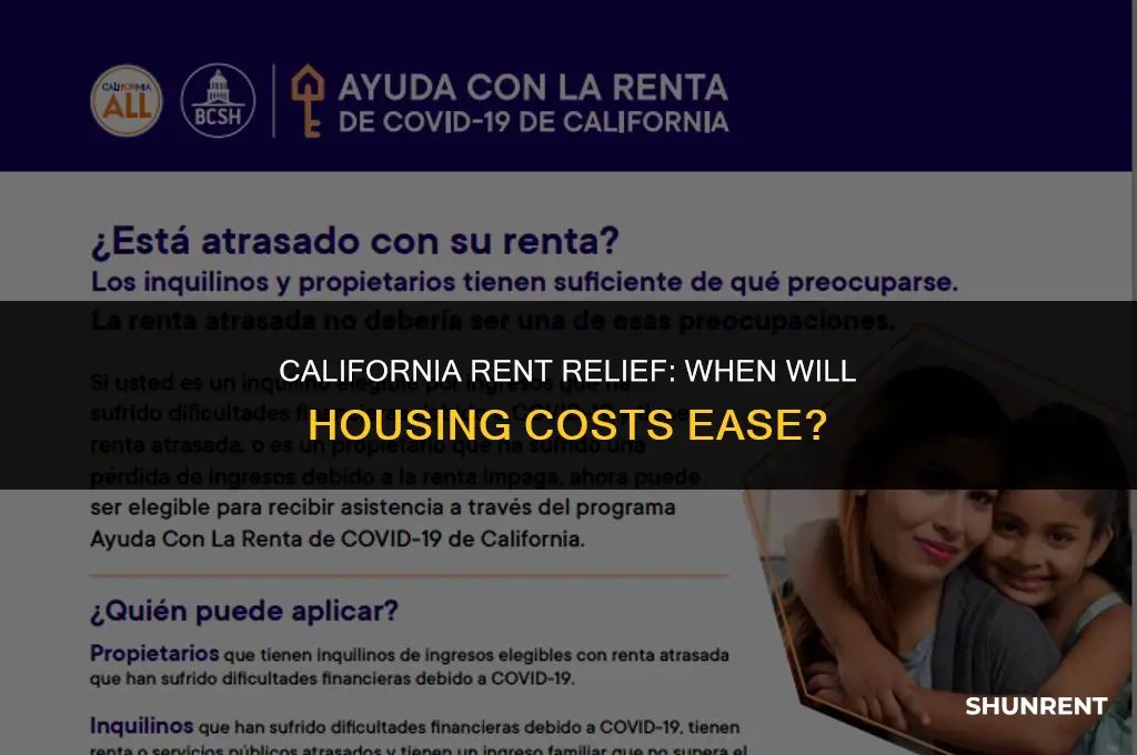 when is rent going down in california