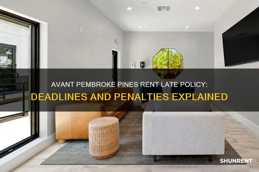 when is rent late for avant at pembroke pines