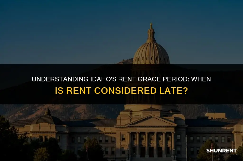 when is rent late idaho grace period
