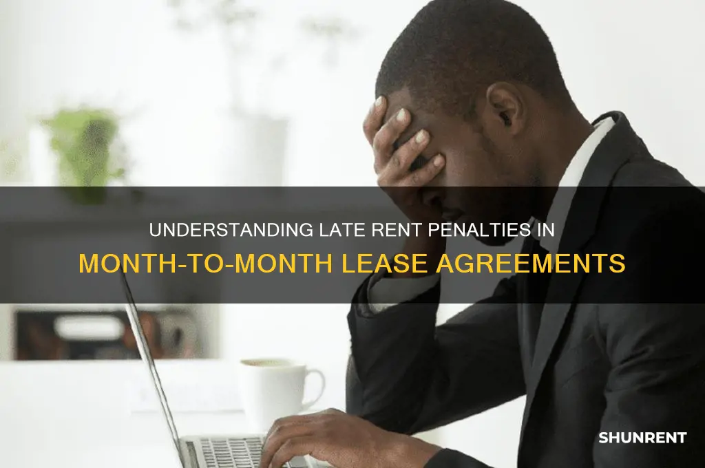 when is rent late in a month to month leases