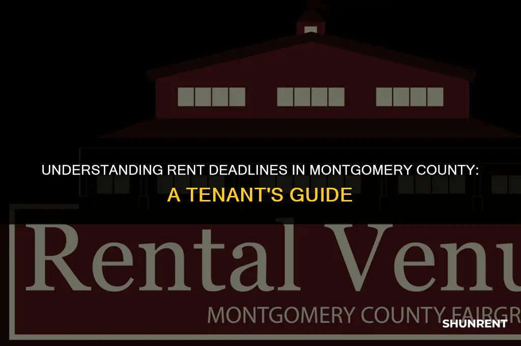 when is rent late in montgomery county