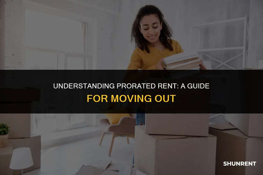 when is rent prorated for moving out