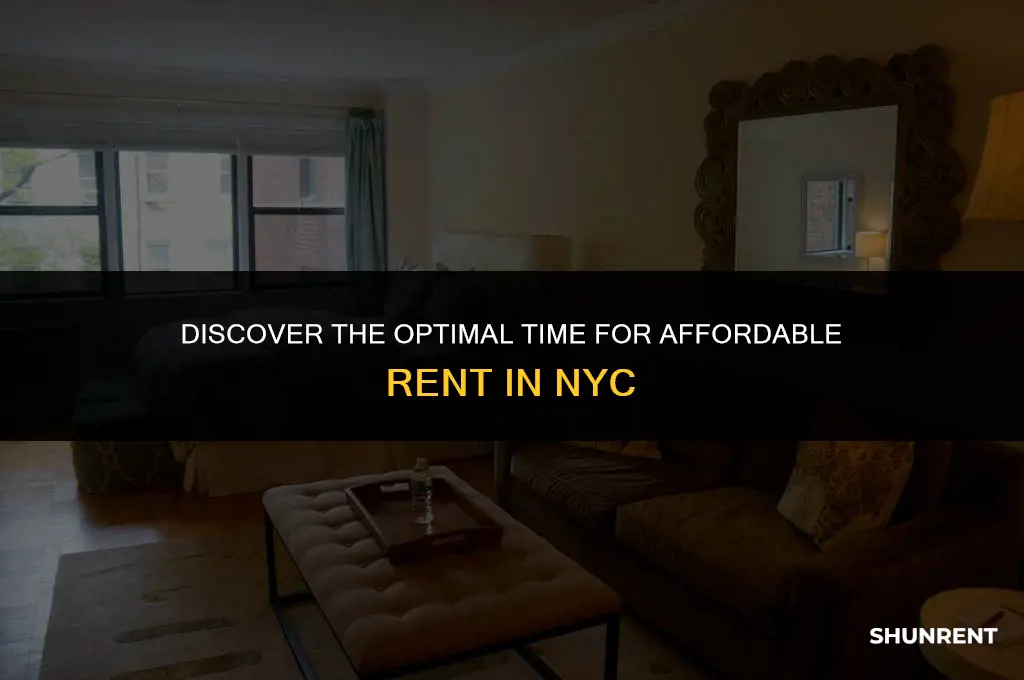 when is rent the cheapest in nyc