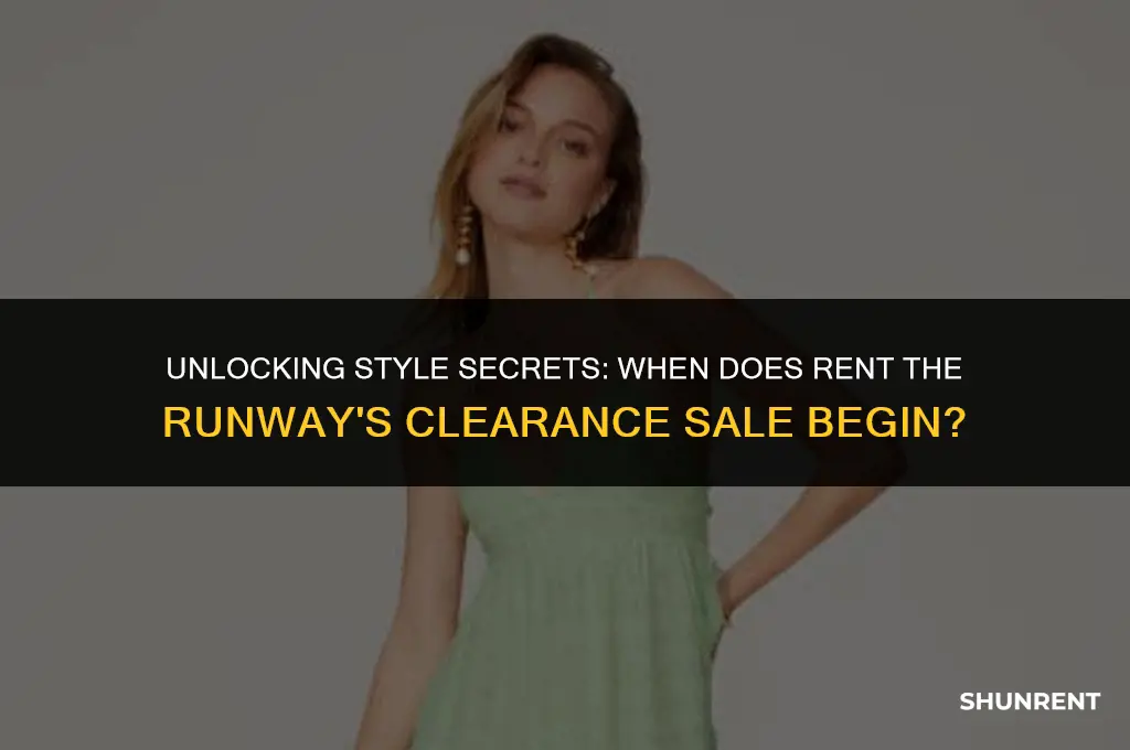 when is rent the runway clearance sale