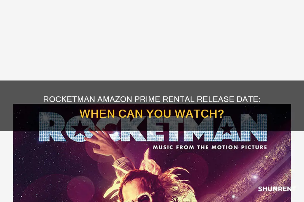 when is rocketman available to rent on amazon prime