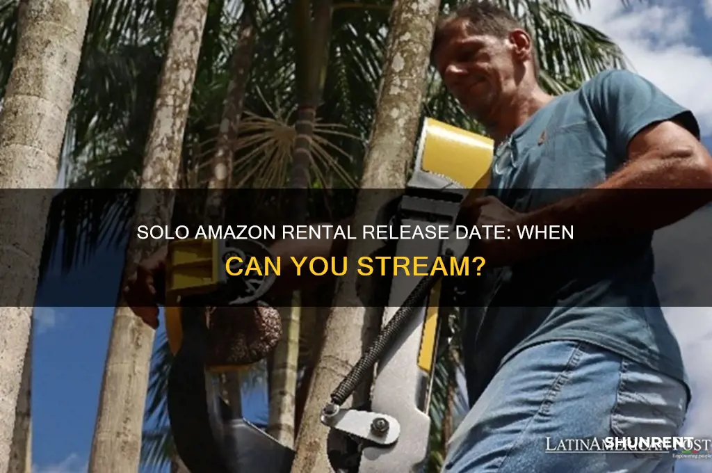 when is solo available to rent on amazon