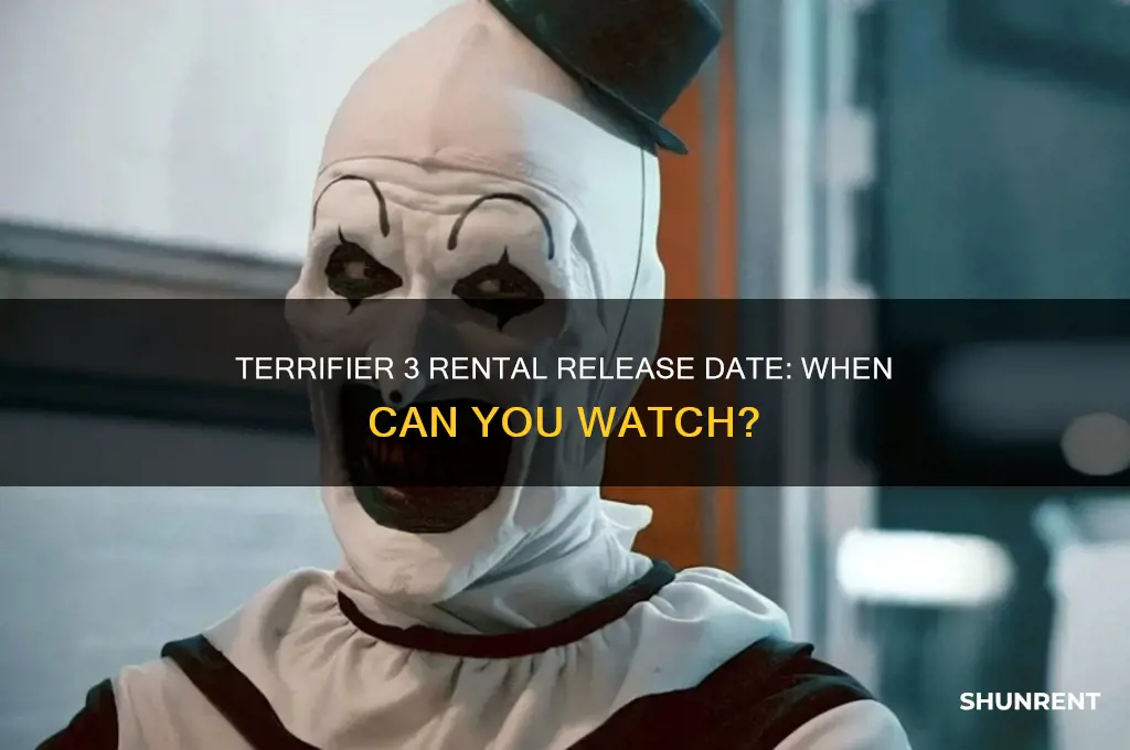when is terrifier 3 coming out to rent