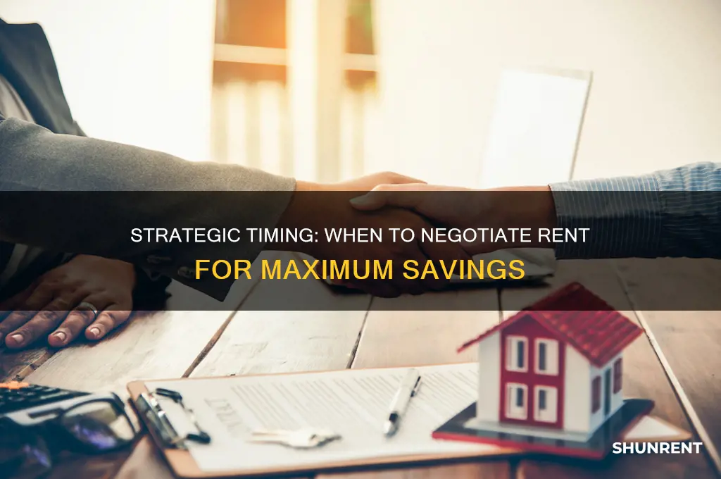 when is the best time to negotiate rent