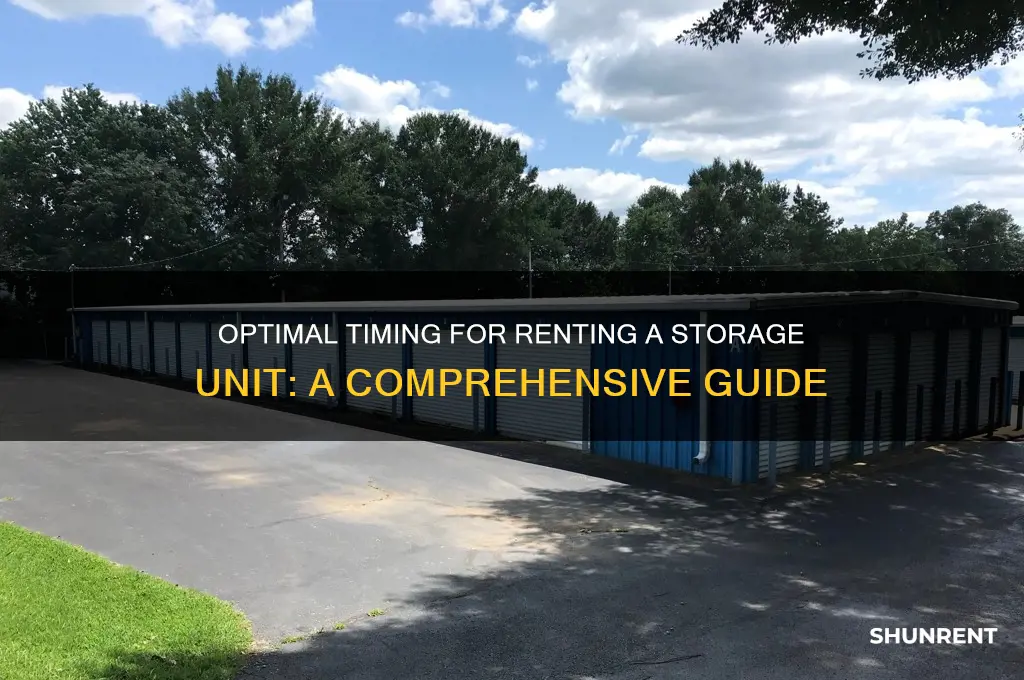 when is the best time to rent a storage unit
