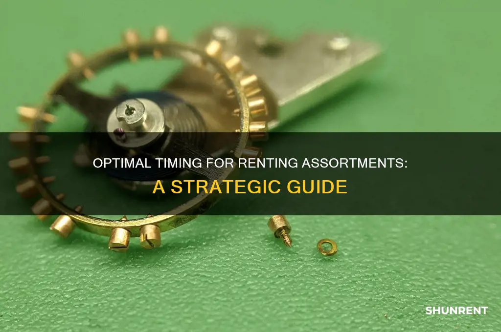 when is the best time to rent an assortment