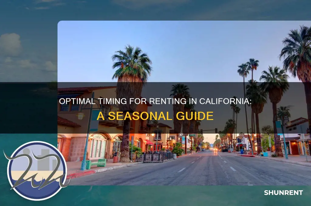 when is the best time to rent in california