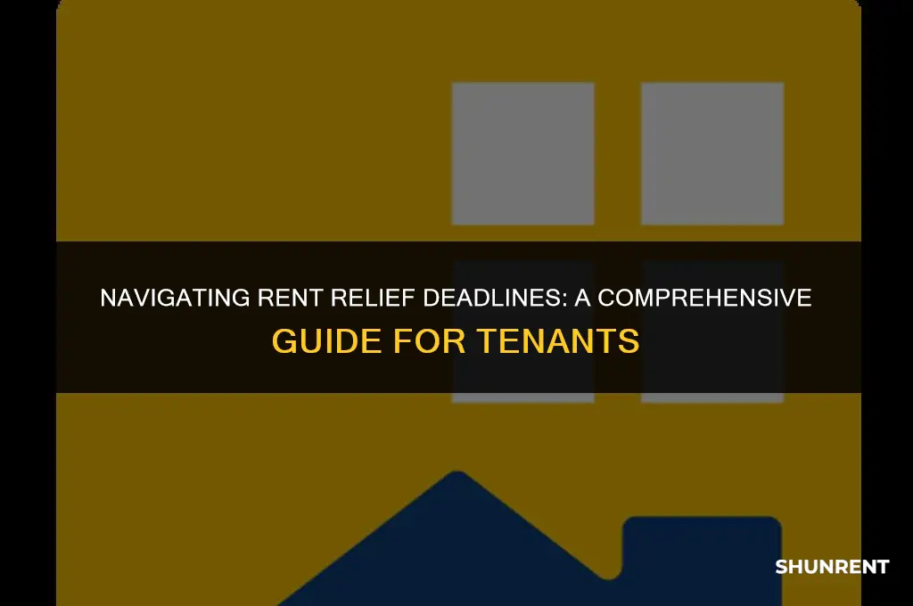 when is the deadline for rent relief