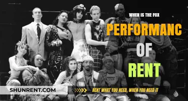 Fox's Rent Performance: A Night to Remember