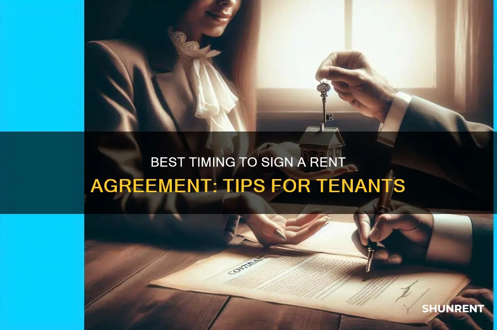 when is the good time to sign rent