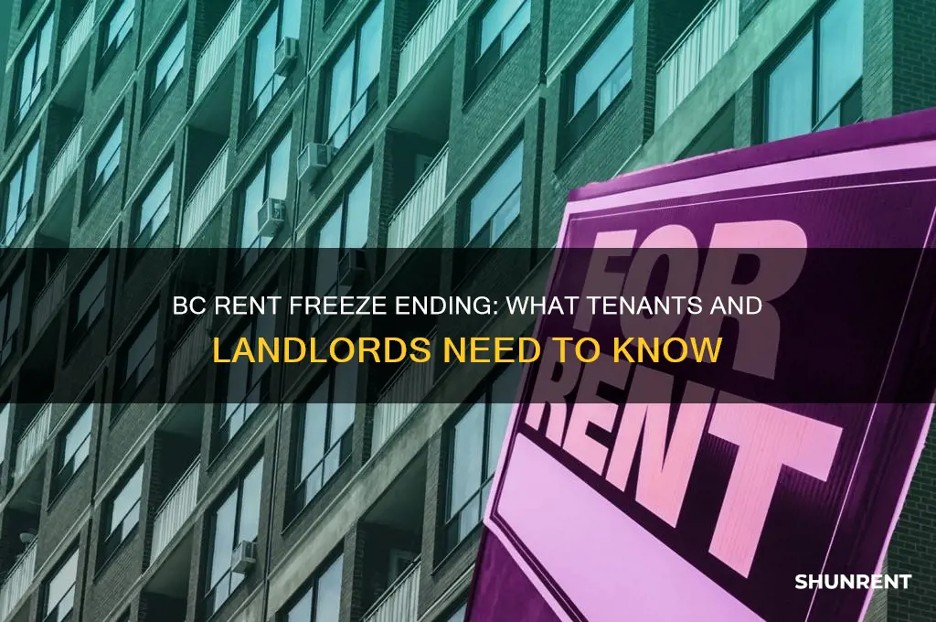 when is the rent freeze over in bc