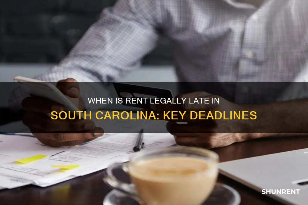 when is the rent legally late in south carolina