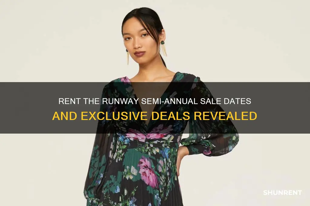 when is the rent the runway semi annual sale