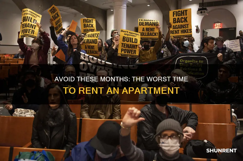 when is the worst time to rent an appartment