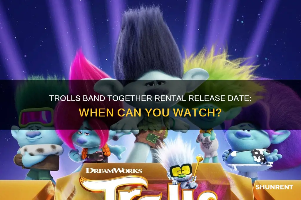 when is trolls band together available to rent