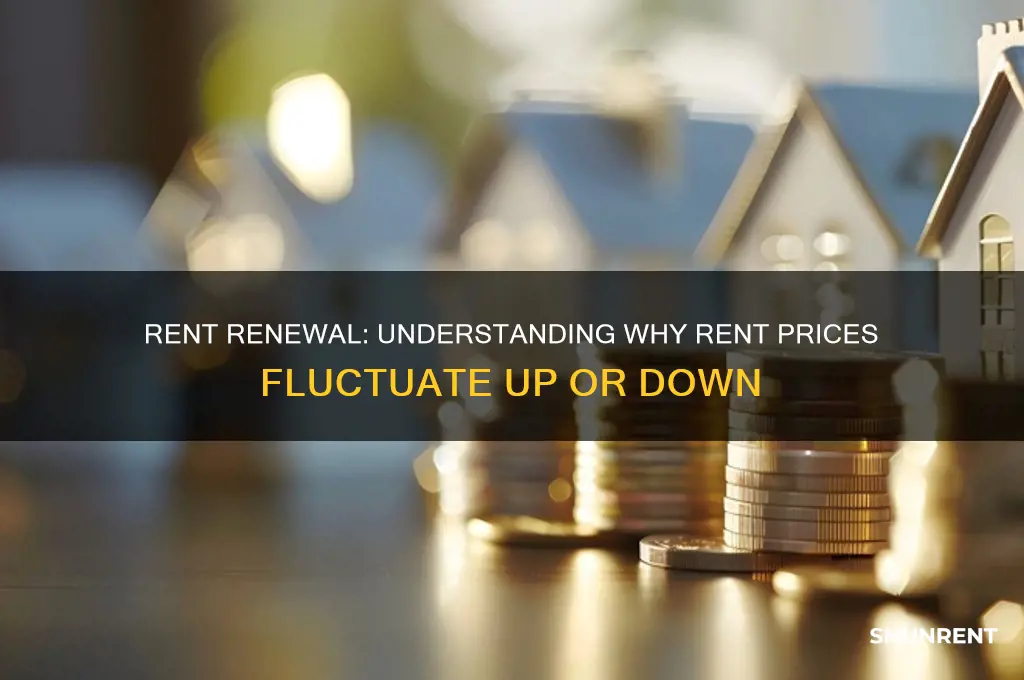 when one renews rent does it go up or down