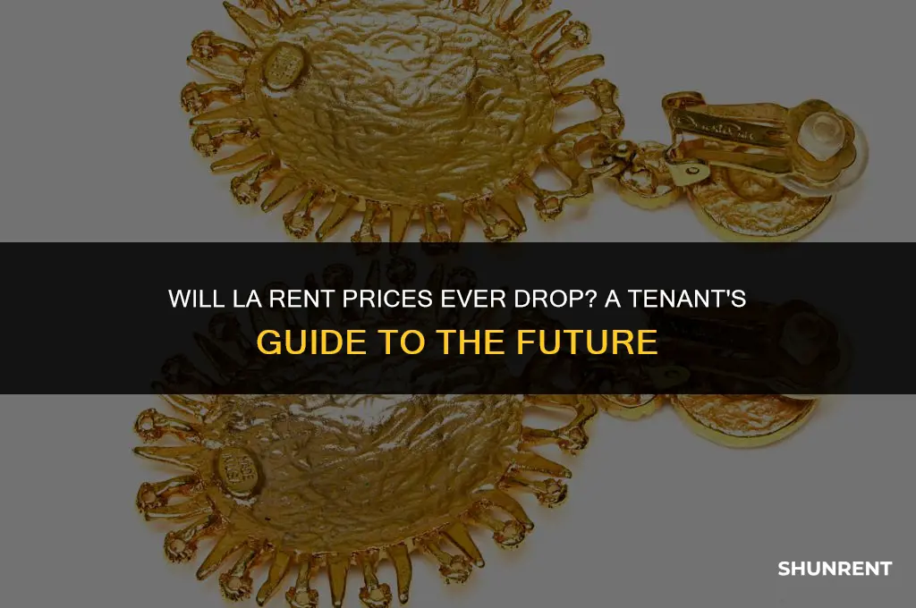 when rent going to drop in la