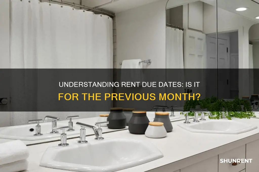 when rent is due is it for the previous month